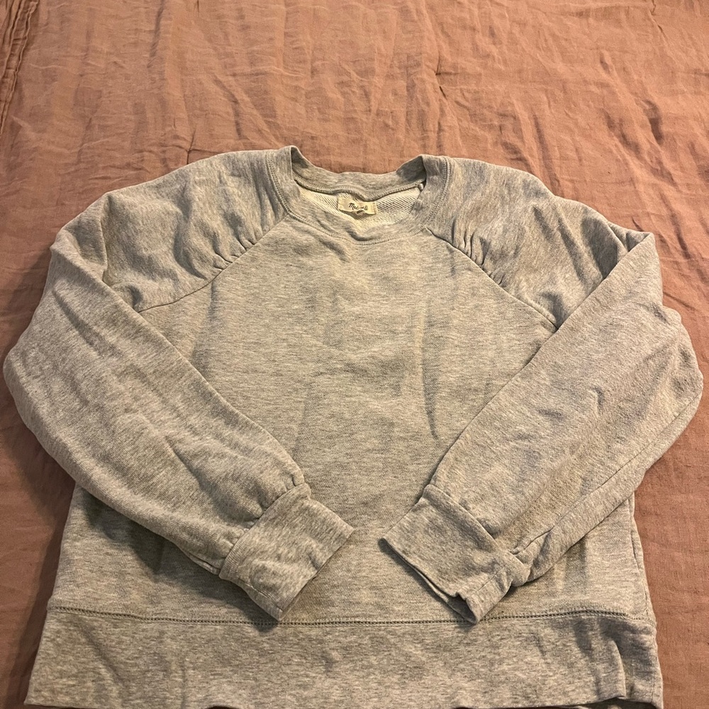 Madewell Heather Gray Crewneck Sweater
